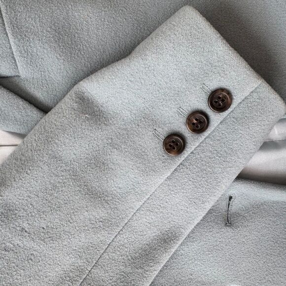 Ann Taylor Light Blue Vintage Wool Cashmere Blazer Size 6 - Picture 3 of 6
